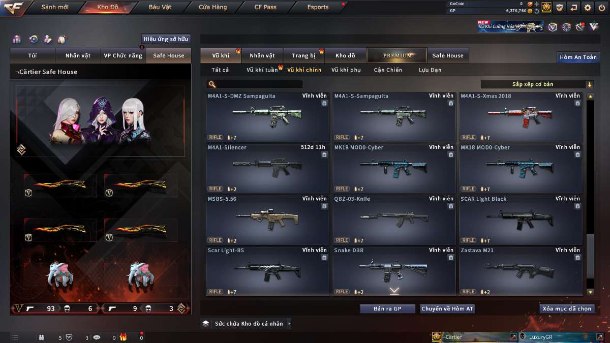 shop acc cf uy tin gia re